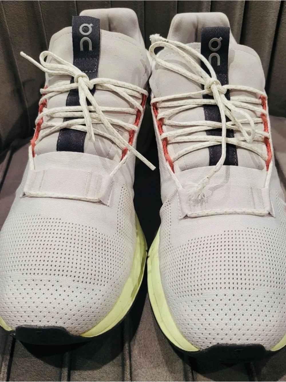 ON Cloudnova White Limelight Brown Running Sneakers Shoes-Women’s 9 OR Mens 7.5 - Picture 3 of 6